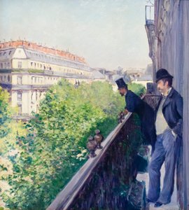 شرفة ، شارع هوسمان ، ج. 1880 (زيت على قماش) بواسطة غوستاف كايليبوت
