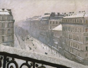 بوليفارد هوسمان في الثلج ، 1879 أو 1881 بواسطة غوستاف كايليبوت