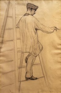 دراسة لرسامي المنزل بواسطة غوستاف كايليبوت