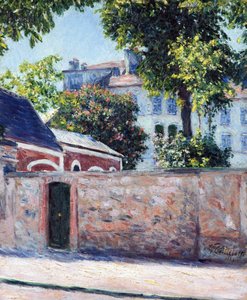 منازل في Argenteuil - رسم غوستاف كايليبوت (1848-1894) بواسطة غوستاف كايليبوت