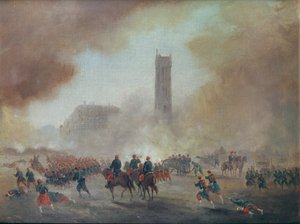 كومونة باريس: قتال أمام تور سان جاك ، 1871