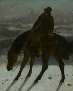 صياد على ظهور الخيل بواسطة غوستاف كوربيت
