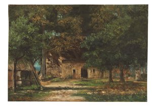 حديقة الأم Toutain في Honfleur ، c.1859-61 بواسطة غوستاف كوربيت