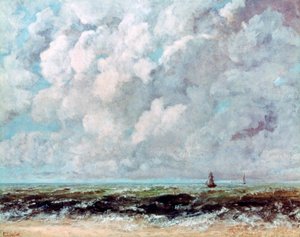 المناظر الطبيعية البحرية ، c1840-1877 بواسطة غوستاف كوربيت