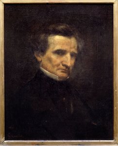 صورة لهيكتور بيرليوز (1803-1869) ، ملحن فرنسي. لوحة لغوستاف كوربيه (1819-1877) بواسطة غوستاف كوربيت