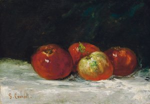 التفاح الأحمر ، 1872 بواسطة غوستاف كوربيت
