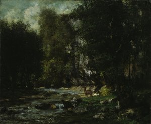 The Brook of Les Puits-Noir ، ج. 1855. بواسطة غوستاف كوربيت