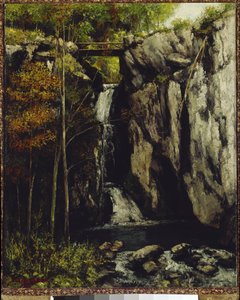 The fall of Gour de Conche, Myon (oil on canvas بواسطة غوستاف كوربيت