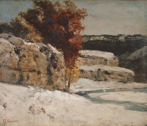 المناظر الطبيعية الشتوية ، 1865-1870 بواسطة غوستاف كوربيت