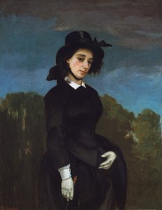 امرأة في عادات الركوب L'Amazone ، 1856. بواسطة غوستاف كوربيت