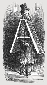 لوحة إعلانات - رجل ، 1872. بواسطة غوستاف دور