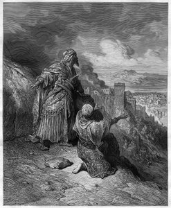 Boabdil يغادر غرناطة - أبو عبد الله محمد ، المعروف أيضًا باسم El Chico (محمد الثاني عشر) (1459-1533) آخر ملوك عرب لغرناطة ، رسم توضيحي من "قصص الحروب الصليبية" بواسطة JF. ميشود بواسطة غوستاف دور
