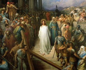 السيد المسيح يترك دار الأمومة Christ quittant le prétoire ، بين 1874 و 1880. بواسطة غوستاف دور