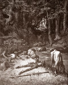 قام دون كيشوت وسانشو بانزا بتحديثهما في جدول نقش غوستاف دوري (1832-1883) لـ "L