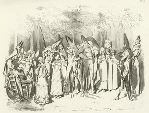 موضات تحت الدليل 1798. The Incroyables (الحفر) بواسطة غوستاف دور