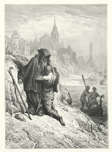 رسم توضيحي لغوستاف دور لرائعة كوليردج "زمن البحار القديم" (نقش) بواسطة غوستاف دور