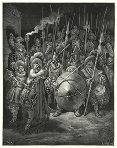 دون كيشوت للمغني غوستاف دور: "مسيرة!" quoth Sancho ، "كيف تعتقد أنني قادر على القيام بذلك؟" (نقش) بواسطة غوستاف دور