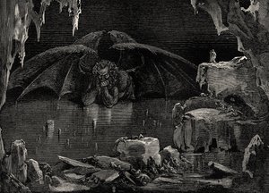 رسم توضيحي للكوميديا الإلهية - الجحيم (La Divina Commedia، L