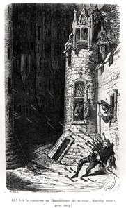 رسم توضيحي من "Les Contes Drolatiques" ، بقلم هونور دي بلزاك (1799-1850) منقوش بواسطة ريولت ، 1855 بواسطة غوستاف دور