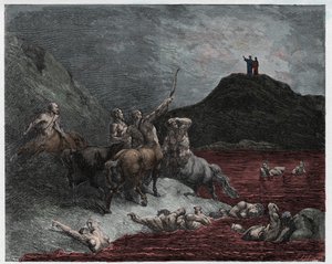 الجحيم ، الركن 12: Nessus بواسطة غوستاف دور