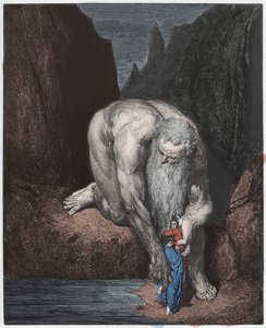 جحيم ، كانتو 31: Antaeus العملاق بواسطة غوستاف دور