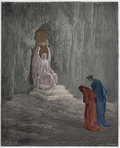 Purgatorio ، كانتو 9: دانتي وفيرجيل في بوابات المطهر ، توضيح من "الكوميديا الإلهية" لدانتي أليغييري ، 1885 بواسطة غوستاف دور