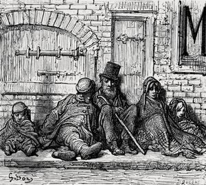 "بلا سقف!" ، 1872. بواسطة غوستاف دور