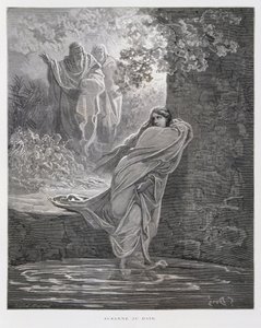 سوزانا في الحمام (دان 13: 1-26)، رسم توضيحي من الكتاب المقدس لدور بواسطة غوستاف دور