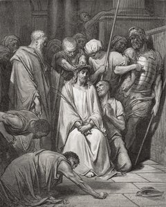 تاج الشوك ، رسم توضيحي من "الكتاب المقدس" لدور ، منقوش بواسطة Pannemaker ، 1866 بواسطة غوستاف دور