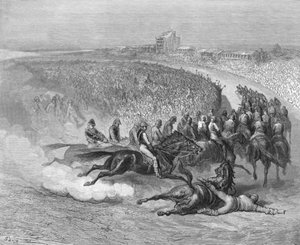 "The Derby - Tattenham Corner" ، ١٨٧٢. بواسطة غوستاف دور