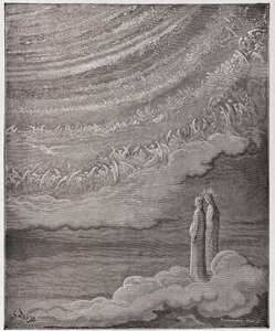 الكوميديا الإلهية (La Divina Commedia ، La Divine Comedie) ، Paradiso ، Canto 28: مضيف السماء المتلألئ - بقلم دانتي أليغيري (1265-1321) - رسم توضيحي لغوستاف دوري (1832-1883) بواسطة غوستاف دور
