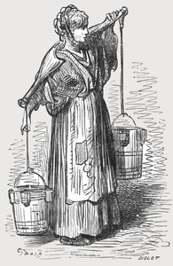 "المرأة الحليب" ، 1872. بواسطة غوستاف دور