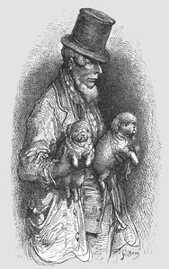 "The West End Dog Fancier" ، ١٨٧٢. بواسطة غوستاف دور