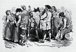 تحريض دون كيشوت ، الذي رسمه غوستاف دوري (1832-1883) دون كيشوت بواسطة ميغيل دي سيرفانتس سافيدرا (1547-1616) بواسطة غوستاف دور