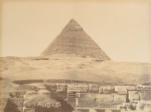 أهرامات الجيزة ، ١٨٦٥-٦٩. بواسطة غوستاف ليجراي