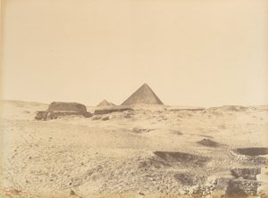 أهرامات الجيزة ، ١٨٦٥-٦٩. بواسطة غوستاف ليجراي