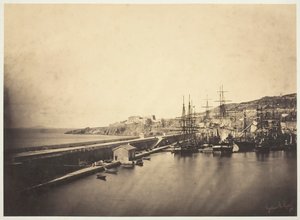 رصيف الميناء في سيت ، 1857. بواسطة غوستاف ليجراي