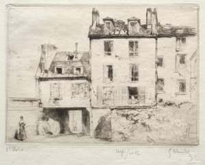 Rue Lacépède: فناء Cottens Steel. بواسطة غوستاف ليهوتر
