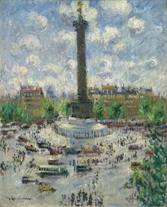 ساحة الباستيل ، ج. 1922 بواسطة جوستاف لويسو