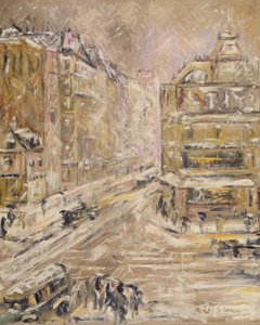 Rue de Clignancourt Under Snow ، 1924 بواسطة جوستاف لويسو