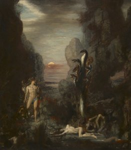 هرقل و Lernaean Hydra ، 1875-1876 بواسطة غوستاف مورو