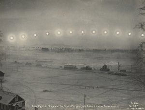 دورة الشمس التي تم التقاطها من 21 إلى 17 ديسمبر. النظر جنوبا من الحاكم هيل ، 1917. بواسطة نيافة القيصر