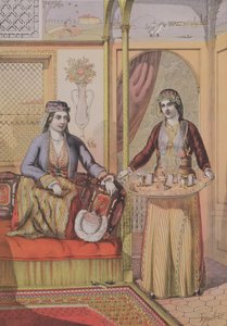 السيدات الأرمن في المنزل ، نقشهن تشارلز بارسونز ، 1862 بواسطة HJ van Lennep
