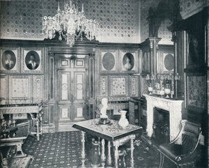 غرفة كوينز الخاصة للجمهور في قلعة وندسور ، c1899 ، 1901 بواسطة HN King