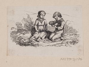 رسم توضيحي لـ "Ib and Little Christine" في HC Andersen ، "Eventyr og Histories" ، المجلد 2 بواسطة إدوارد كريتزشمار