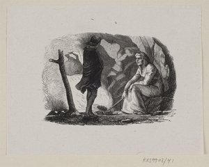 رسم توضيحي لـ "حديقة الجنة" في HC Andersen ، "Fairy Tales and Stories" ، المجلد الأول بواسطة إدوارد كريتزشمار