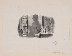 رسم توضيحي لـ "The Shadow" في H.C. أندرسن ، "حكايات وقصص خرافية" ، المجلد 2 بواسطة إدوارد كريتزشمار