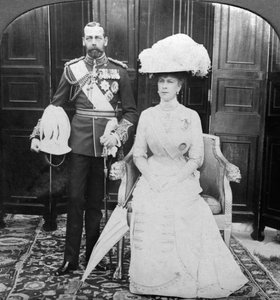 الملك جورج الخامس 1865-1935 والملكة ماري 1867-1953 ، أوائل القرن العشرين.