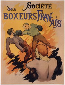 ملصق إعلاني عن Societe des boxeurs francais ، 1894