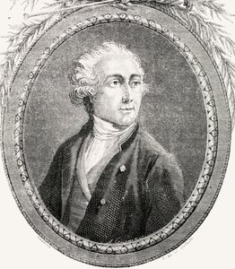 أنطوان لوران لافوازييه ، منقوش من قبل Pannemaker-Ligny ، من "Histoire de la Revolution Française" بقلم لويس بلانك (1811-1882) بواسطة H. de la Charlerie